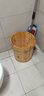 京东物流 木桶实木泡脚桶脚盆家用足浴桶木质过小腿保温洗脚桶 40双耳（无赠品） 实拍图