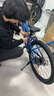 喜德盛（xds）青少年自行车小王子铝合金车架机械碟刹避震前叉7速变速 蓝/银 24寸轮径（身高135-150cm） 实拍图