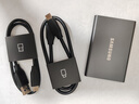 三星（SAMSUNG）1TB Type-c USB 3.2 移动固态硬盘（PSSD） T7 灰色 NVMe读速1050MB/s 手机直连笔记本外接 实拍图