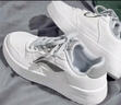 李宁鞋子男冬季新款小白鞋空军一号增高经典滑板鞋男士正品运动休闲鞋 云雾白/鲨鱼灰【店长推荐】 44 (280mm) 实拍图