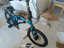 菲利普折叠自行车铝合金超轻便携上班代步20寸变速免安装男女式通勤单车 BKF3 天际蓝【免安装】全国顺丰 20英寸 禧玛诺7速 实拍图