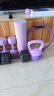 软壶铃女士健身器材瘦身燃脂翘臀深蹲马甲线男士力量训练宿舍 4kg 槿紫色 实拍图