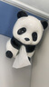 达沃熊猫纸巾盒客厅纸抽盒陶瓷家用装饰品摆件创意卡通餐巾纸盒高颜值 熊猫纸巾盒（带底托】1个 实拍图