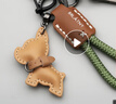 繁夏法斗犬小狗汽车钥匙扣钥匙链皮革手工编织绳钥匙环挂件情侣礼物 实拍图
