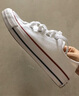 匡威（Converse）官方All Star经典帆布男女低帮休闲运动小白鞋101000 101000/白色 38 实拍图