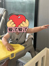 三条小鱼儿童餐椅肯德基宝宝靠背座椅婴幼儿家用吃饭多功能可调节吃饭餐桌 进阶款黄色【餐盘+坐垫+万向轮】 实拍图