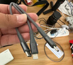罗马仕数据线三合一苹果Type-c安卓手机充电线一拖三头适用苹果iphone16/15/14小米华为荣耀车载多用锖色 实拍图