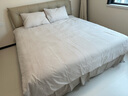 MUJI易干柔软被套套装 床上四件套 米色格纹 床单式/双人床用 实拍图