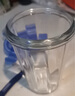 Glasslock耐热加厚玻璃杯钢化玻璃水杯进口杯子茶杯牛奶杯 蓝色(带提绳)500ml 实拍图