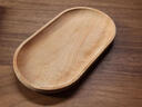 铂呐苓相思木榉木质托盘咖啡茶盘酒店摆放水果甜品椭圆型碟子早餐点心 榉木椭圆托盘【10*18cm】 实拍图