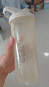 贝瑟斯蛋白粉摇摇杯男健身杯子奶昔搅拌杯代餐杯运动水杯700ML 米色 实拍图