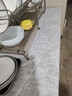 酷颜加厚厨房防油贴纸防水自粘台面灶台贴膜耐高温大理石墙贴改造翻新 英伦灰(特厚铝箔底真耐用) 60cm宽X5米长（可裁剪使用） 实拍图
