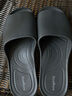 步术 拖鞋女中国台湾进口夏季家居时尚鱼嘴防滑防臭软底轻便静音 摩登灰 44 (建议43-44码穿/长约29cm）XL 实拍图