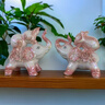 招财陶瓷大象摆件客厅装饰品电视柜玄关隔断吉象家居中式乔迁礼物 幻彩红釉大象一对（高温陶瓷材质） 实拍图