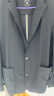 罗蒙（ROMON）男士防晒西服夏季商务休闲青年免烫单西凉感外套上衣XF001黑色180 实拍图