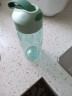 【京东物流】便携滤网随手杯太空杯塑料杯茶杯防摔带刻度水杯学生 薄荷绿480ml1个 实拍图