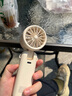 机乐堂【制冷空调】25新款手持小风扇静音小型迷你usb充电超长续航便携式随身降温神器电扇学生上课户外 暴力款【冰瓷米】 实拍图