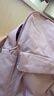 MUJI带PC收纳袋双肩包休闲包 简约新款学生党礼物女 烟熏粉色5A 大包 实拍图