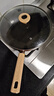 三禾微纳无涂层不粘炒锅可立盖炒菜锅无油烟含钛锅具32cm黛蓝青配钢铲 实拍图