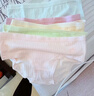FitonTon5条装内裤女纯棉裆女士内裤抑菌中腰少女天气云朵系列 XL 实拍图