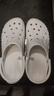 CROCS卡骆驰洞洞鞋贝雅男鞋女鞋轻便耐磨一脚蹬拖鞋休闲鞋|10126 白-100 45 (290mm) 实拍图