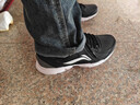 李宁革面跑鞋轻质男鞋秋冬拼接革面软底耐磨休闲跑步鞋ARBS009 实拍图