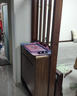 新款新中式挂衣架鞋柜家用门口入户隔断一体储物柜客厅玄关胡桃色 胡桃色83长 师傅上门安装 实拍图