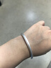 顺庆银楼S9999银古法银手镯女足银镯子年轻款实心手环小众ins风送女友 古法银镯40克56mm配证书 实拍图