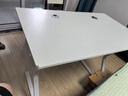 汤能优品电脑桌台式家用电竞游戏桌简约卧室书桌办公学习桌学生写字小桌子 暖白100*60-单桌【二代加粗腿】# 实拍图