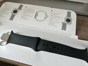 Apple/苹果 Watch Series 10 智能手表GPS款46毫米亮黑色铝金属表壳黑色运动型表带S/M MX263CH/B 实拍图