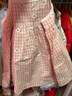 巴厘小猪（BALIPIG）宝宝裙子夏季2024新款小女孩吊带裙儿童夏装 粉白格 90 cm 实拍图