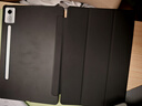 毕亚兹适用2025款联想小新Pad Pro 12.7保护套 联想平板12.7英寸电脑保护壳 三折支撑全包 PB538-金刚黑 实拍图