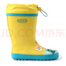lemonkid儿童雨鞋高筒女童男孩防水防滑橡胶雨靴学生水鞋 黄色异次元 32 实拍图