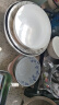 光峰日式陶瓷饭碗面碗釉下彩日本进口清新小蓝芽轻量瓷餐具微波炉适用 高脚饭碗葵型4.7英寸 实拍图