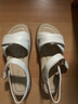 红蜻蜓妈妈凉鞋2025夏季羊皮软底舒适中老年一字带凉鞋WJK25865米白36 实拍图