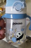 小土豆（potato）卡通熊宝宝水杯吸管杯儿童水杯婴儿防摔吸管大宝宝tritan水杯 300ml 风铃蓝 实拍图