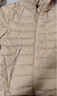 坦博尔轻薄羽绒服女短款连帽百搭休闲秋冬女士外套 椰奶咖 L(170) 实拍图