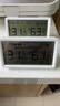 得力（deli）电子温湿度计 LCD液晶屏舒适度显示 高精度闹钟款 白色 LE506 实拍图