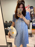 野兽派家居（tbh）三丽鸥Hello Kitty天丝棉短款家居裙可外穿女士睡裙家居服 Kitty天丝棉短款家居裙 牛仔豹纹 S 实拍图
