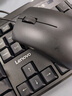 联想（Lenovo）KM210键盘鼠标套装 有线键鼠套装 全尺寸商务办公  笔记本电脑键盘台式机一体机 黑色 实拍图