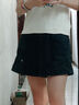 UR2025夏季新款女装休闲简约后松紧腰卷边短裤UYY650023 墨蓝 S 实拍图