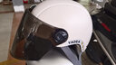 雅迪电动车新国标3C头盔 电瓶车头盔摩托车自行车头盔四季男女通用 3C新国标头盔 米色（赠送茶色长镜片） 实拍图