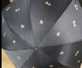 天堂 防紫外线晴雨伞三折 便携黑胶遮阳太阳伞晴雨两用 黑色 实拍图