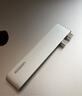 绿联Type-C扩展坞转HDMI拓展坞USB3.0分线器千兆网口转换器适用Macbook 雷电4/3笔 【5合1直插款】USB4+HDMI+USB 实拍图