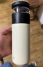 京东京造保温杯【茶水分离】男女士高档大容量316L不锈钢 雅致白500ml 实拍图