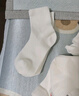 京东京造儿童四季秋男童女童袜子中小学棉袜校园白袜5双18-20cm 实拍图