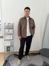 波司登（BOSIDENG）羽绒服男士秋90绒轻薄衬衫领修身短款内胆休闲通勤外套 砂岩咖|7C90 L 180/100A 体重约140-155斤 实拍图