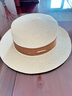 ALBINELE草帽女夏天复古英伦平顶礼帽韩版沙滩帽防晒遮阳帽ins网红平顶帽 米色 实拍图