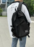 回力书包男初中高中大学生双肩包高颜值大容量电脑背包轻便休闲旅行包 黑色加大号【95%人的选择】 实拍图