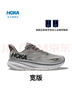 HOKA男款秋季克利夫顿 9跑步鞋CLIFTON 9轻量耐磨缓震 雾灰/黑色-宽版 40.5 实拍图